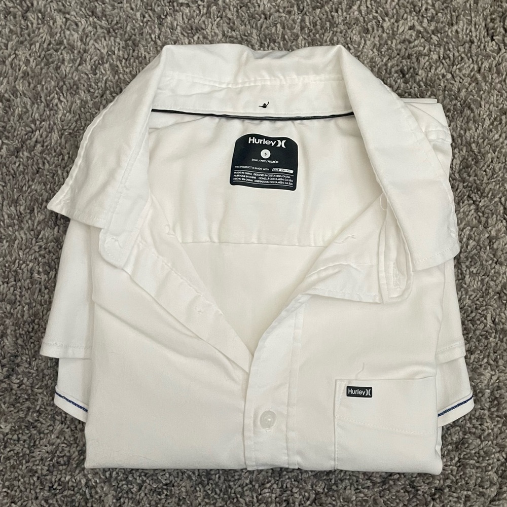 White Hurley Button Down
